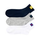 3足組 クォーターレングスソックス CMSCB201 靴下 2カラー
