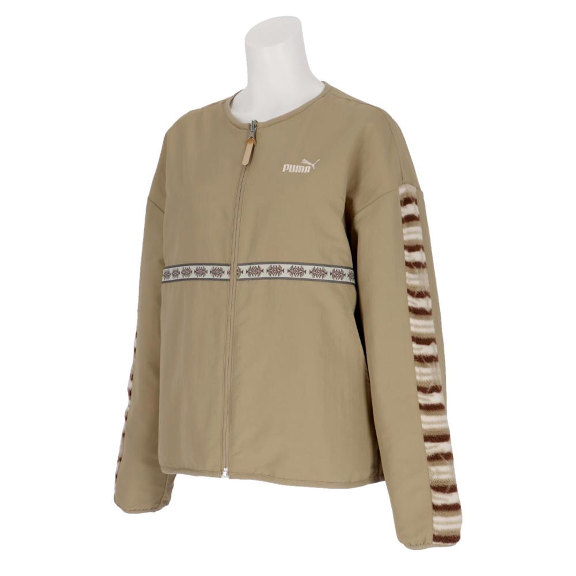 PUMA 赤 ジップアップジャケット プーマ PUMA CORE HERITAGE リバーシブル AOP ジャケット 683614