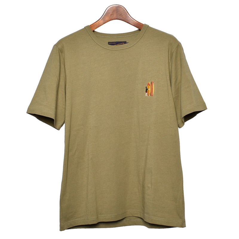 6.5オンス コットン ワンポイント刺繍Tシャツ IN-1114S 2カラー