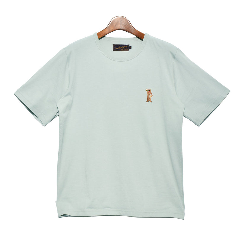 6.5オンス コットン ワンポイント刺繍Tシャツ IN-1114S 2カラー