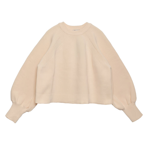 ラグランボリュームスリーブクロップドニット 515BN238-0 トップス 3カラー