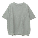 先染めストライプブラウス GTS4187 半袖ブラウス 4カラー