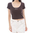 MINI RVCA LACE TRIM SS BABY TEE BF043210 半袖Tシャツ 3カラー