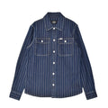 ストライプ デニムシャツ DMP255127 長袖シャツ 2カラー