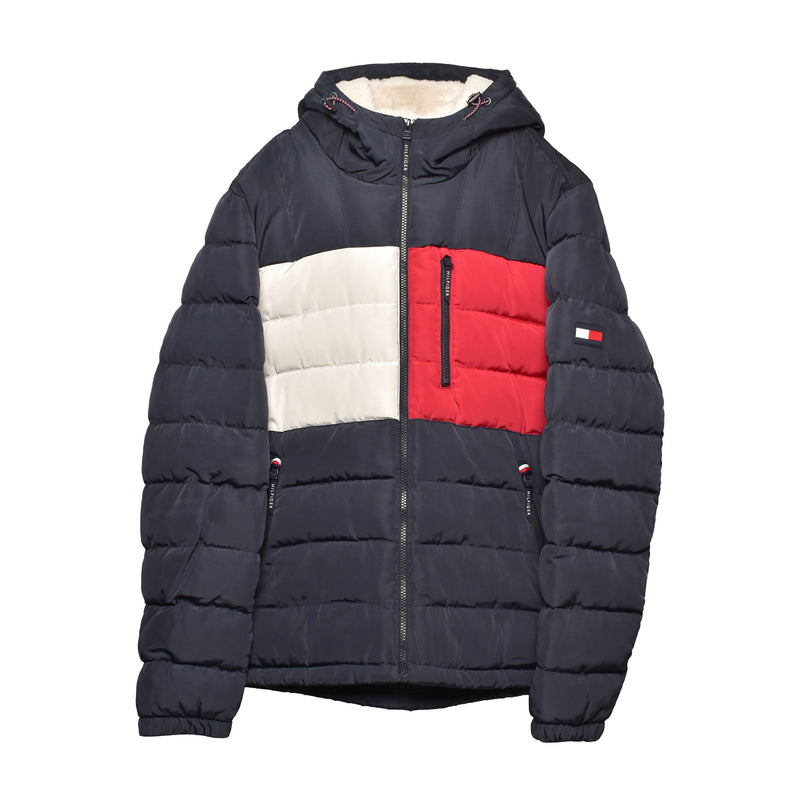 QUILTED POLYTWILL PUFFER JACKET WITH SHERPALINED HOODY 151AP213 アウター 7カラー