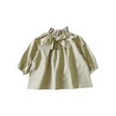 ホイップカラーのリボンブラウス P13441-39 ブラウス 4カラー