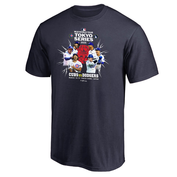 シカゴ・カブス vs ロサンゼルス・ドジャース MLB WORLD TOUR TOKYO SERIES Tシャツ ML01-25SS-0023 半袖Tシャツ