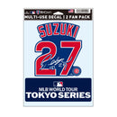 鈴木誠也 MLB WORLD TOUR TOKYO SERIES ネーム＆ナンバー ML1325SS0025 ファンデカール 野球 選手