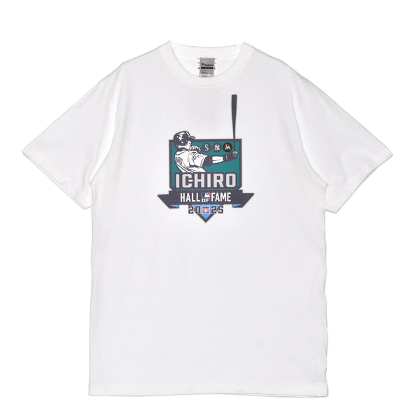 イチロー HOF記念ロゴ Tシャツ ML01-25SS-0087 半袖Tシャツ