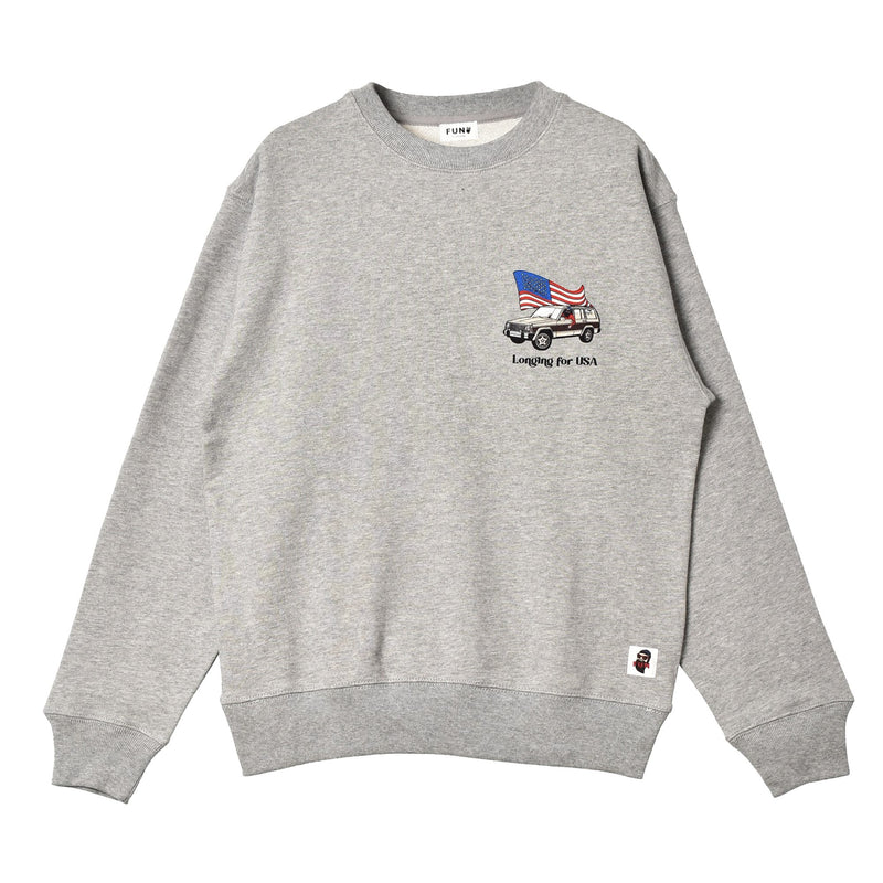 LONGING FOR USA L/S F-23051573 スウェット 4カラー