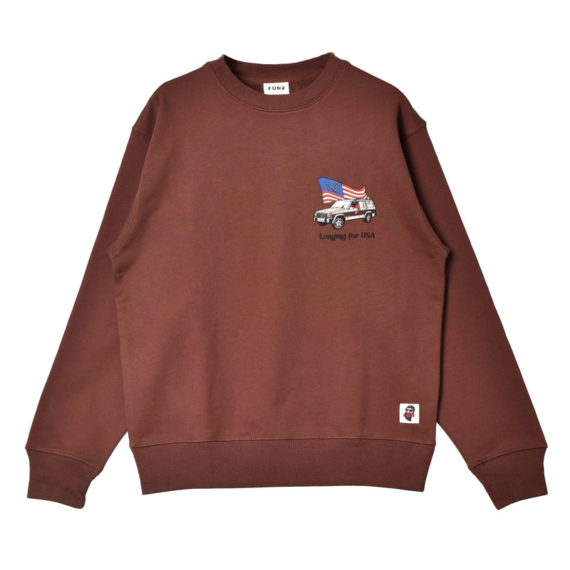 LONGING FOR USA L/S F-23051573 スウェット 4カラー