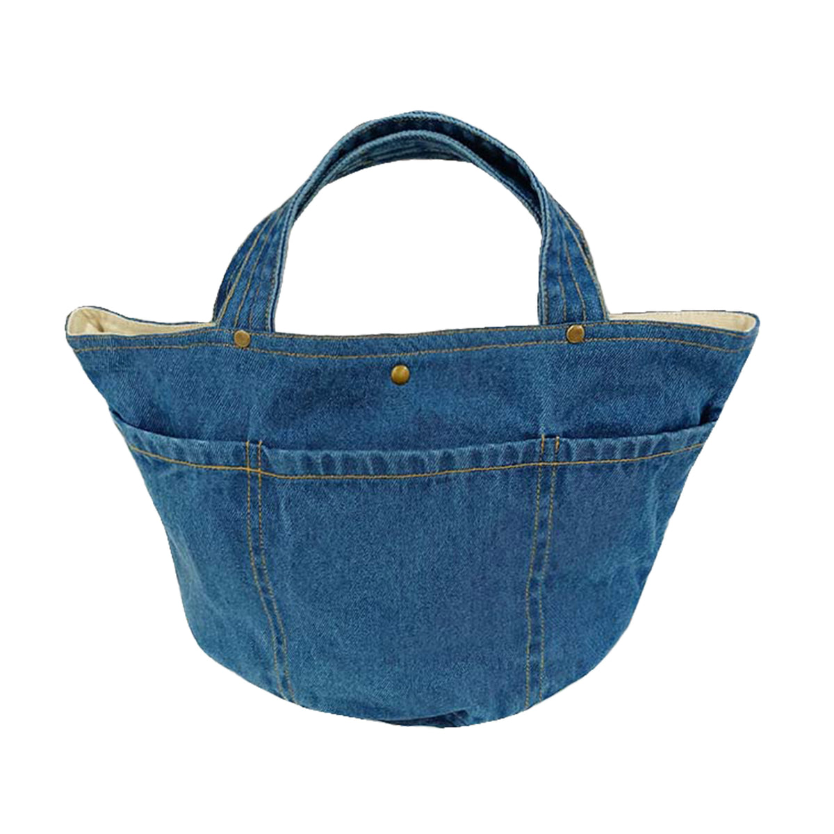 ナチュ＆ダイアリー NACHU＆DIARY インドデニムミニトートバッグ