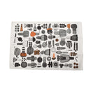 プータルフリン パルハート ティータオル 74338-193 キッチンタオル