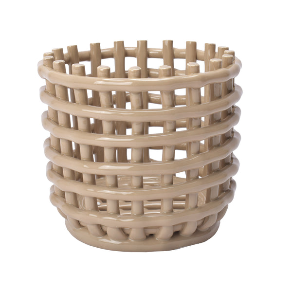 Ceramic Basket Small 1104263773 110073202 バスケット 2カラー