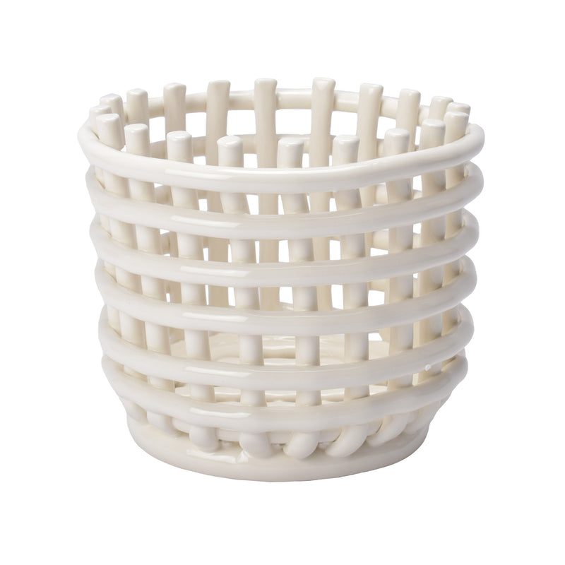 Ceramic Basket Small 1104263773 110073202 バスケット 2カラー