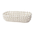 Ceramic Basket Oval 1104264539 1104264538 バスケット 2カラー