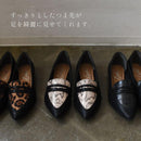 アニマルバイカラー ペニーパンプス TO-332 フラットパンプス ブラック 黒 ブラウン 5カラー