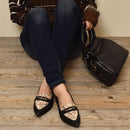 アニマルバイカラー ペニーパンプス TO-332 フラットパンプス ブラック 黒 ブラウン 5カラー