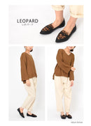 アニマルバイカラー ペニーパンプス TO-332 フラットパンプス ブラック 黒 ブラウン 5カラー