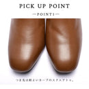 サイドジップ スクエアトゥ ショートブーツ TO-355 ブーツ ブラック 黒 ブラウン 茶 ベージュ 4カラー