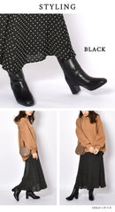 サイドジップ スクエアトゥ ショートブーツ TO-355 ブーツ ブラック 黒 ブラウン 茶 ベージュ 4カラー