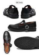 Tストラップローファー TO-373 ローファー ブラック 黒 ホワイト 白 3カラー