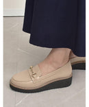 厚底ビットローファー TO-374 ローファー ブラック 黒 ベージュ 3カラー