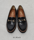 厚底ビットローファー TO-374 ローファー ブラック 黒 ベージュ 3カラー