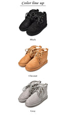 レースアップムートンブーツ キッズ TO-379 ブーツ 3カラー