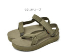 ミッドフォーム ユニバーサル キャンバス 1127570 サンダル ホワイト 白 ベージュ カーキ 緑 2カラー