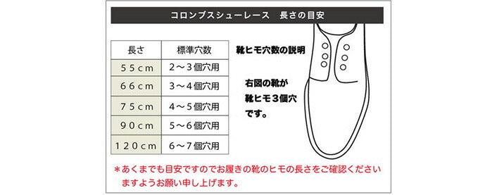 革靴用 シューレース ロービキ 120cm 靴ひも 2カラー