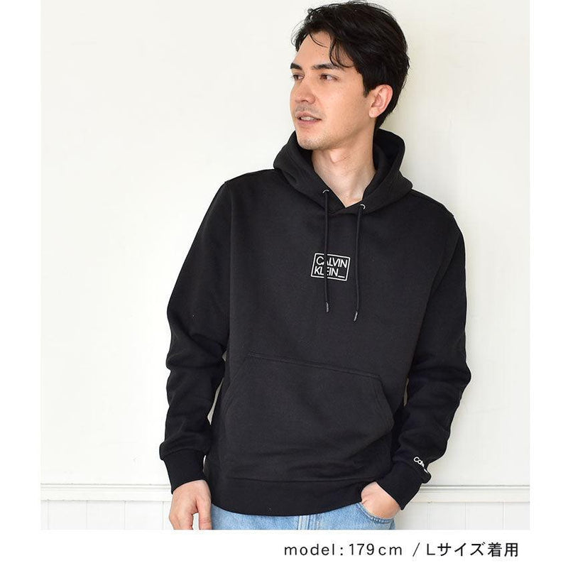 スモールボックスロゴフーディー K10K108181 フーディー ブラック 黒 ホワイト 白 2カラー