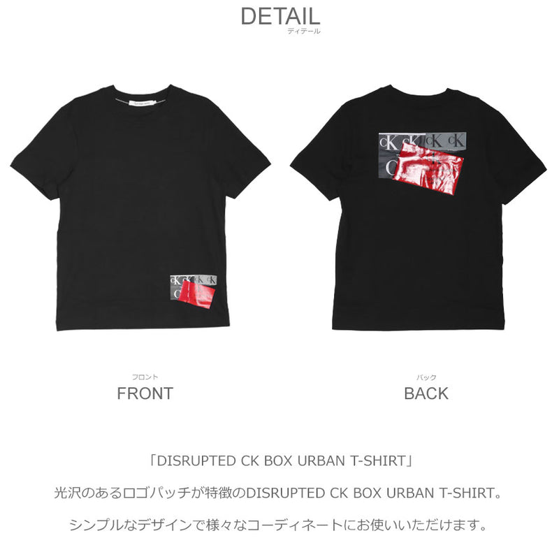 DISRUPTED CK BOX URBAN T-SHIRT J30J322673 半袖Tシャツ 2カラー