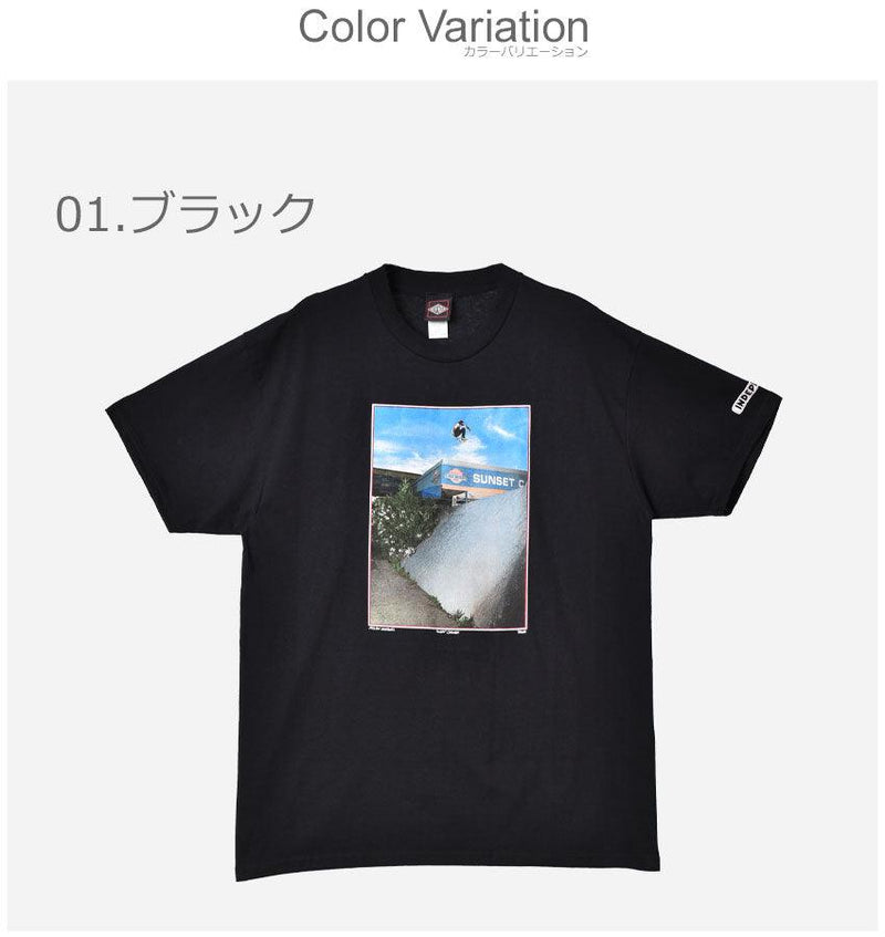 SUNSET CARWASH S/S 44155439 半袖Tシャツ ブラック 黒 ホワイト 白 2カラー