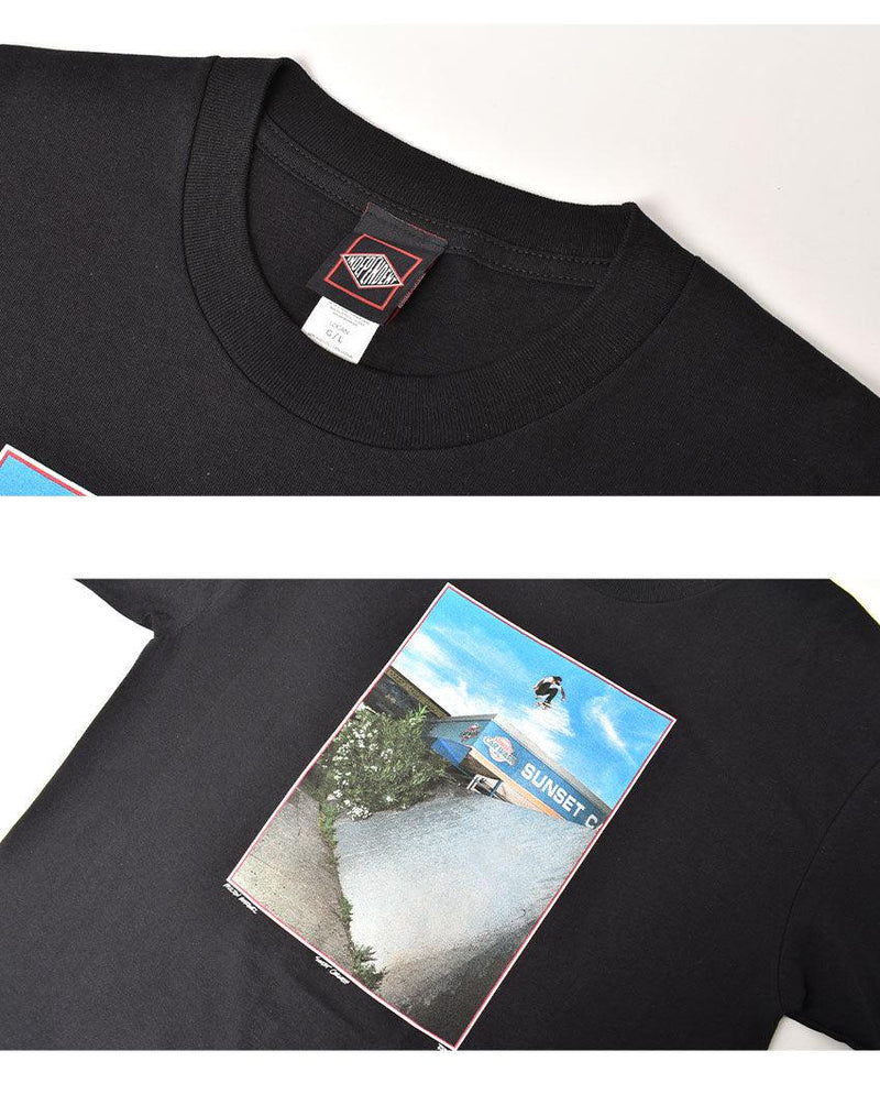 SUNSET CARWASH S/S 44155439 半袖Tシャツ ブラック 黒 ホワイト 白 2カラー