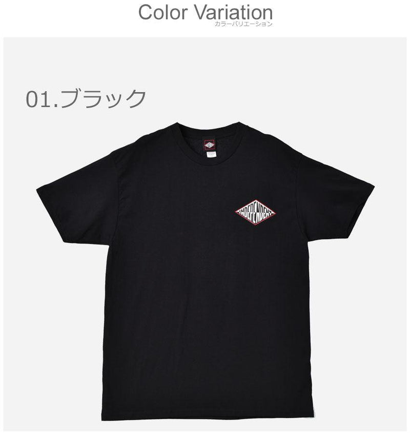 SPLIT SUMMIT S/S TEE 44155465 半袖Tシャツ ブラック 黒 ホワイト 白 2カラー