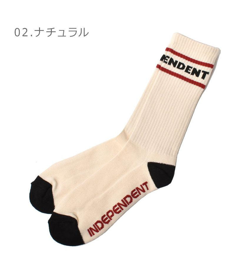 ITC STREAK 1 PAIR SOCKS 44643066 靴下 ブラック 黒 ベージュ 2カラー