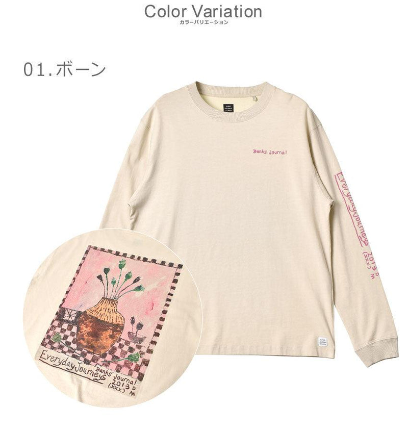 ダーシーマックレー ロングスリーブTシャツ WLTS0074 長袖Tシャツ ベージュ ブラック 黒 2カラー
