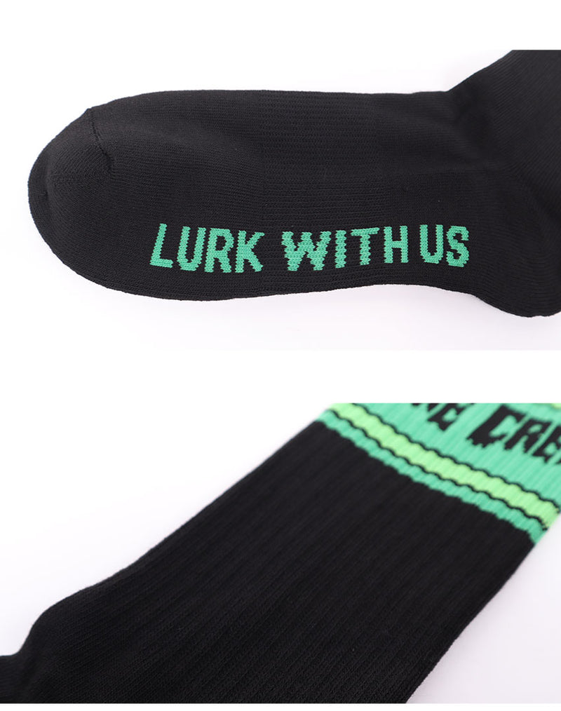 LURK WITH US SOCKS CREW 44643277 ソックス 2カラー