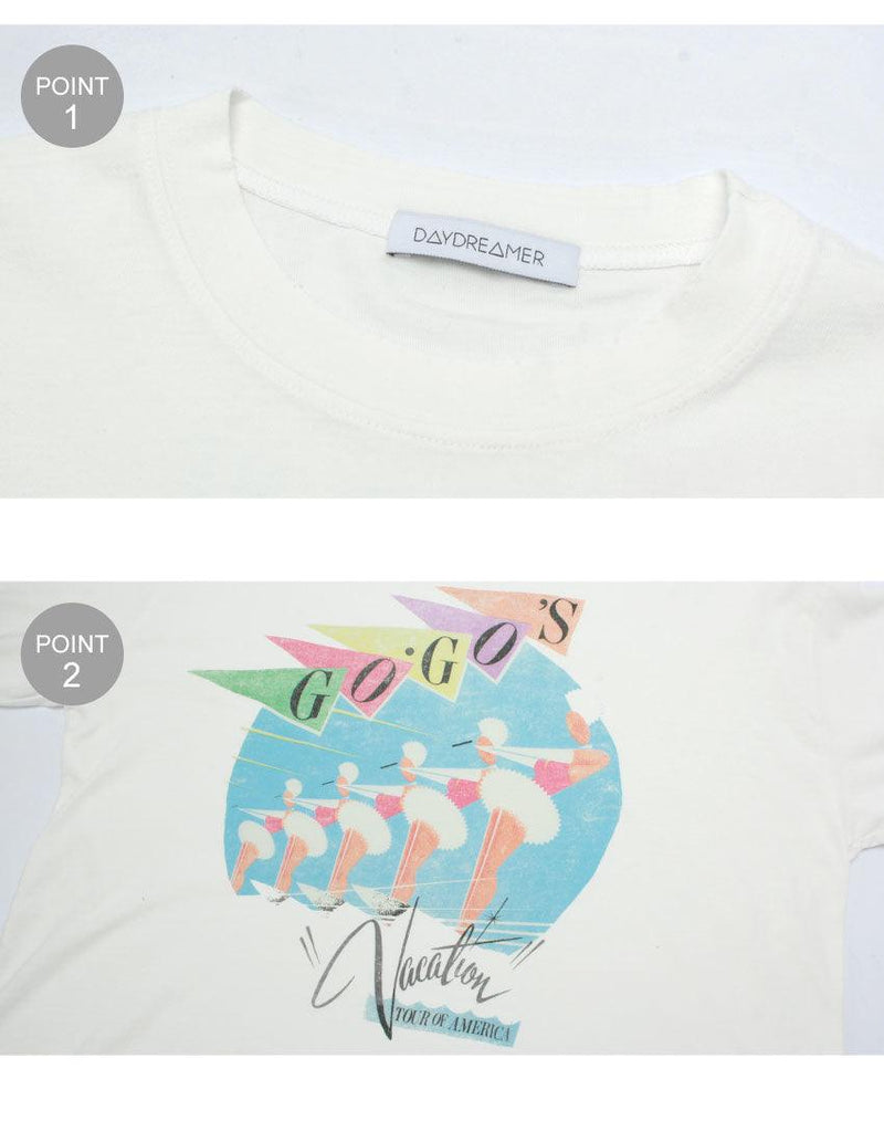 ゴーゴー ヴァケーション クロップTシャツ LS005TGG603 長袖Tシャツ ホワイト 白 1カラー