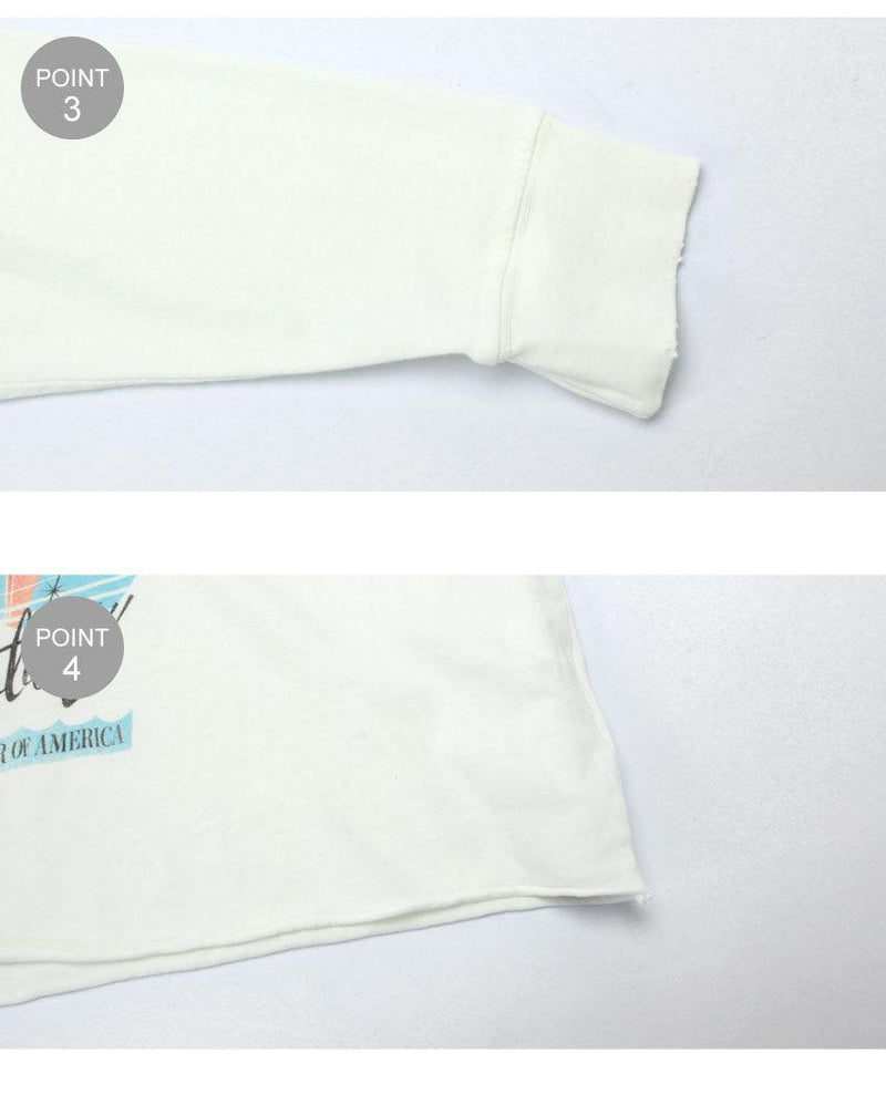ゴーゴー ヴァケーション クロップTシャツ LS005TGG603 長袖Tシャツ ホワイト 白 1カラー