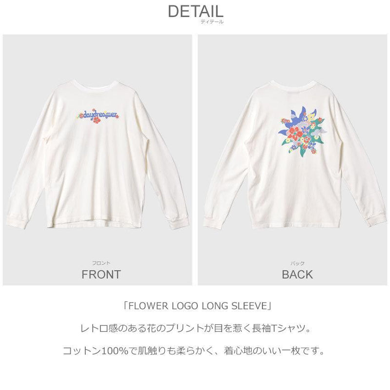 FLOWER LOGO LONG SLEEVE LS130G4322 長袖Tシャツ ホワイト 白 1カラー