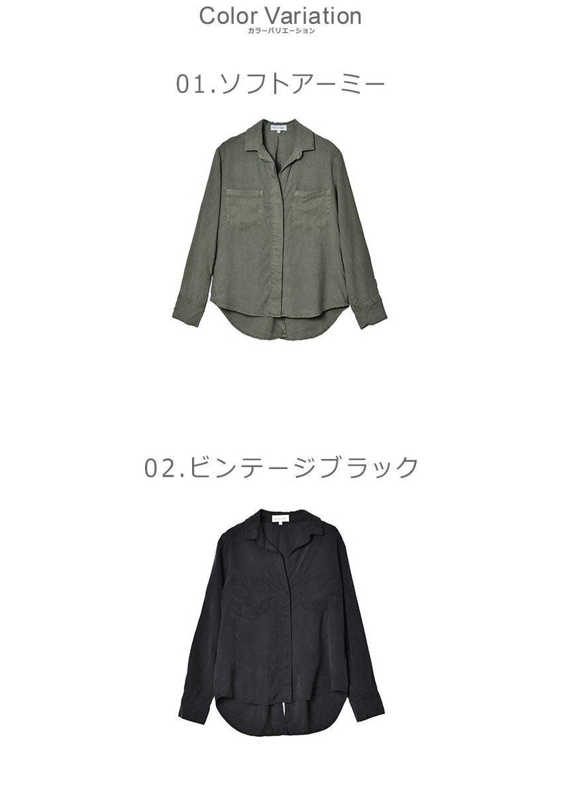 SPL BACK BUTTON SHIRT B2631654303 長袖シャツ ブラック 黒 ホワイト 白 レッド 赤 カーキ 5カラー