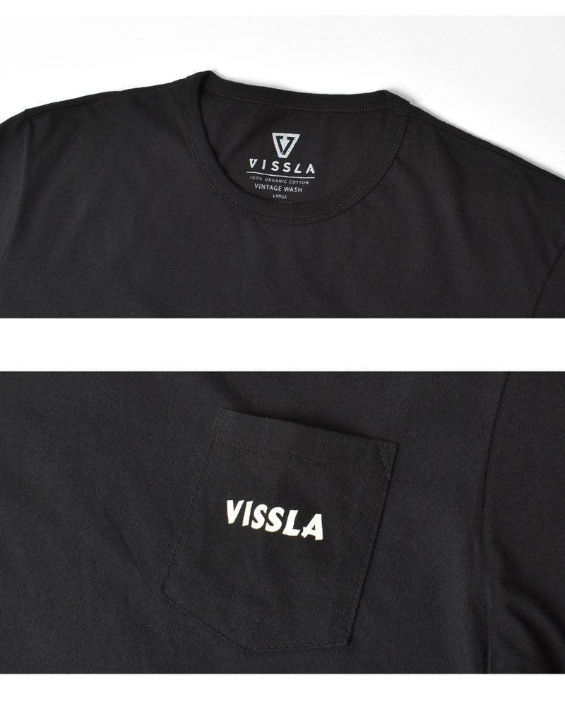 リスキー オーガニックポケットTシャツ M423WRIS 半袖Tシャツ ブラック 黒 アイボリー ホワイト 白 2カラー