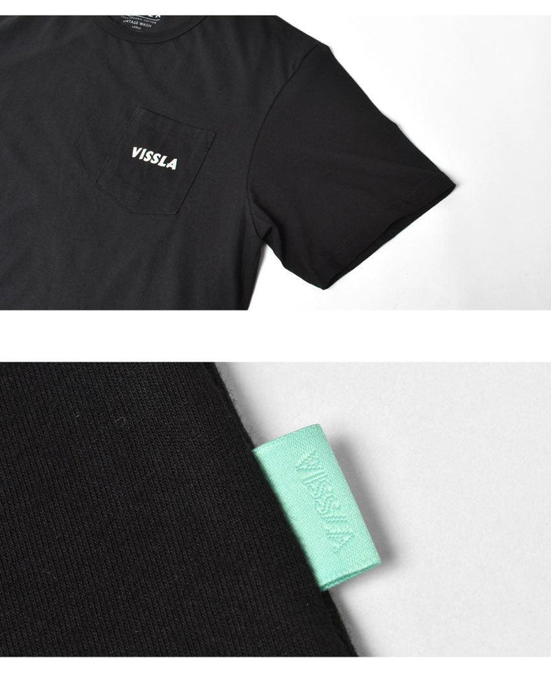リスキー オーガニックポケットTシャツ M423WRIS 半袖Tシャツ ブラック 黒 アイボリー ホワイト 白 2カラー