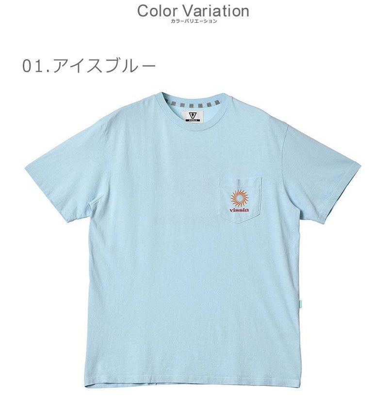 ピン ホイール ショートスリーブ ポケットTシャツ M482WPIN 半袖Tシャツ ブラック 黒 ブルー 青 2カラー