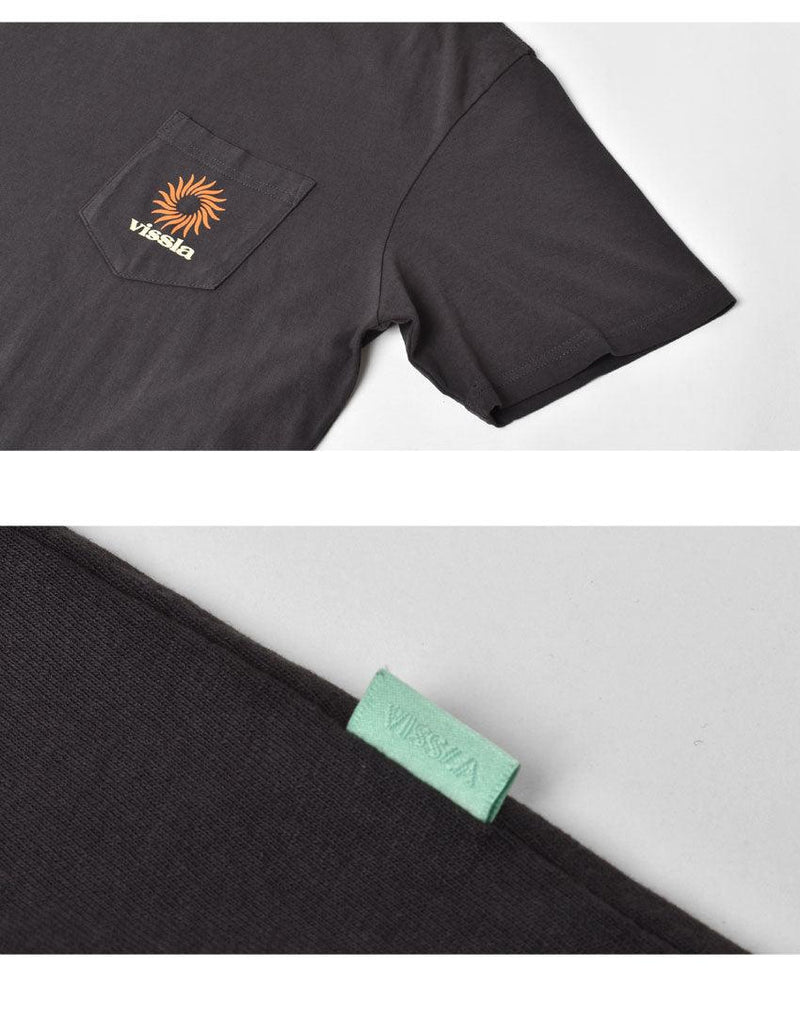 ピン ホイール ショートスリーブ ポケットTシャツ M482WPIN 半袖Tシャツ ブラック 黒 ブルー 青 2カラー