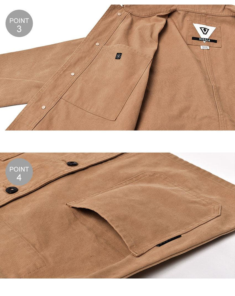 SHAPER CHORE COAT M705QSHA ジャケット ベージュ 1カラー