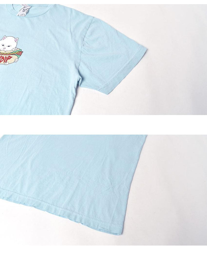HUNGRY KITTY TEE RND9061 半袖Tシャツ ブルー 青 1カラー