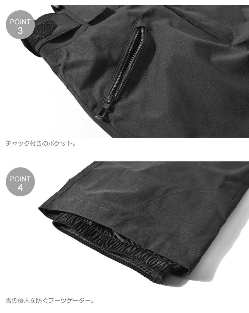 クラシック スキー パンツ RLIMP15 ボトムス ブラック 黒 レッド 赤 2カラー